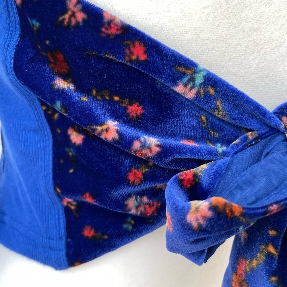Free People Lookin Forward Blue Crop Top Woman’s Size Small NWT Boho Sexy - Picture 9 of 15